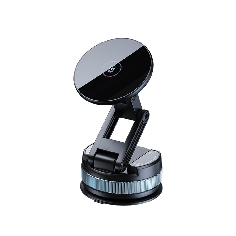 【OMyCar】真空吸盤磁吸手機支架 (360度旋轉 手機架 雙面吸附 汽車導航 免充電 迷你便攜)