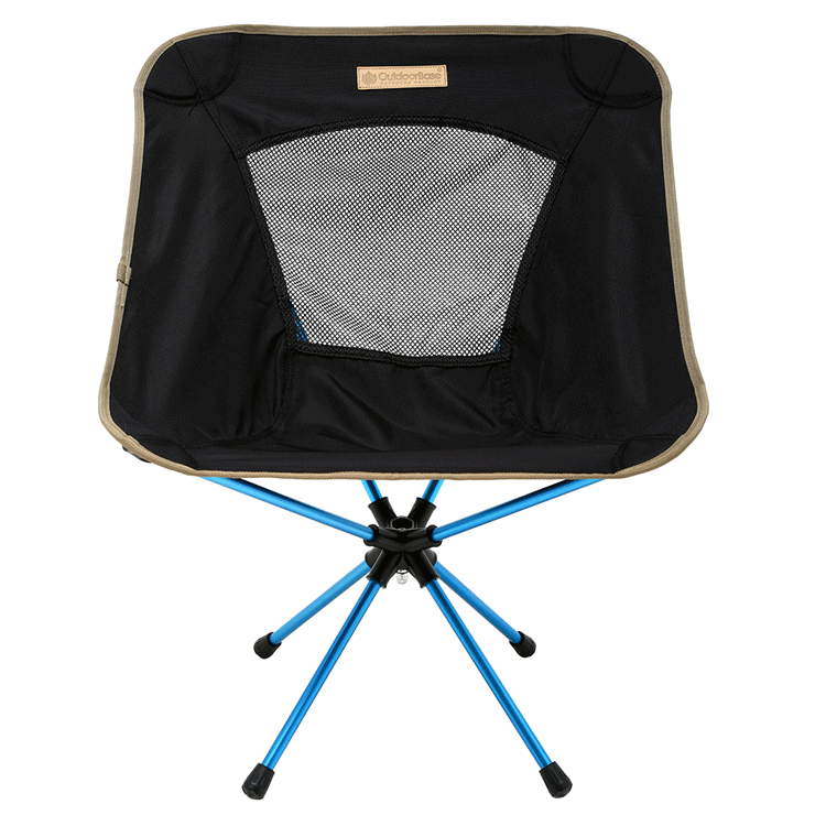 【OutdoorBase】-AMOEBA-360度鋁合金旋轉椅-低調黑