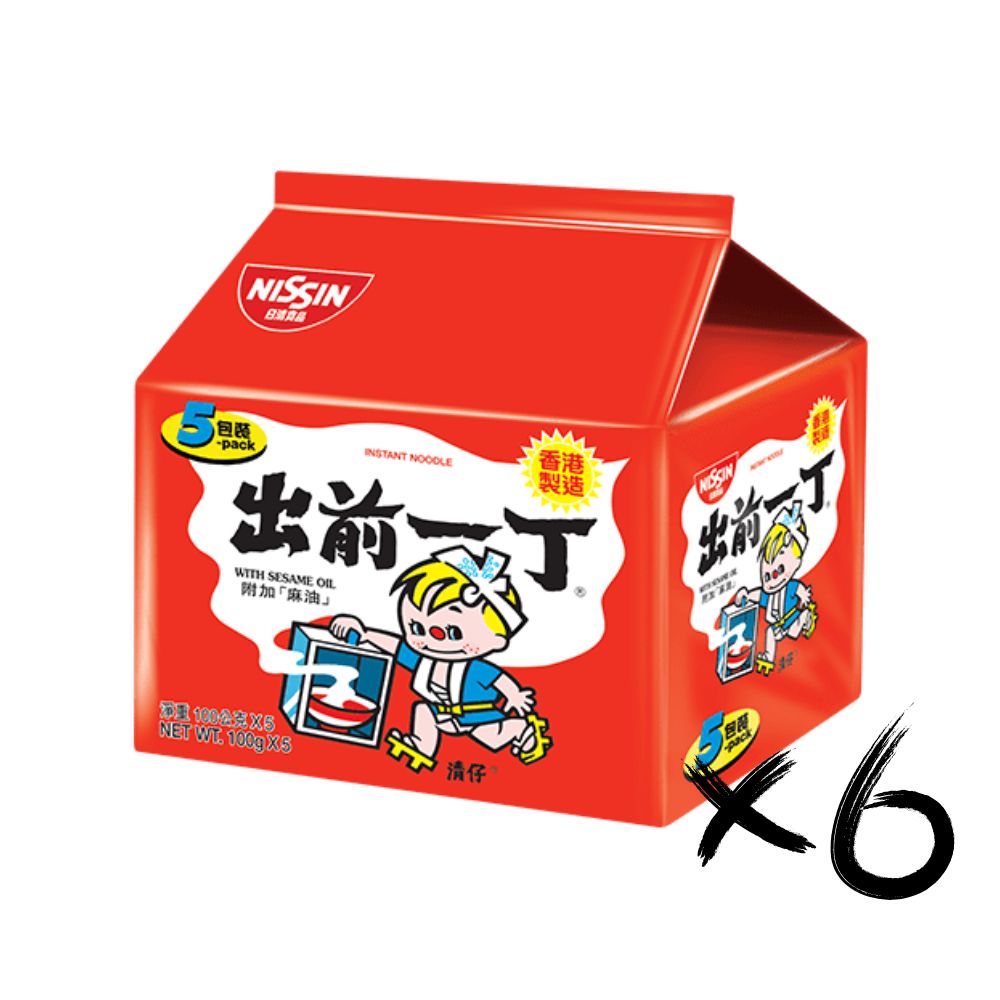 箱入【日清】出前一丁麻油味速食麵 6袋一箱