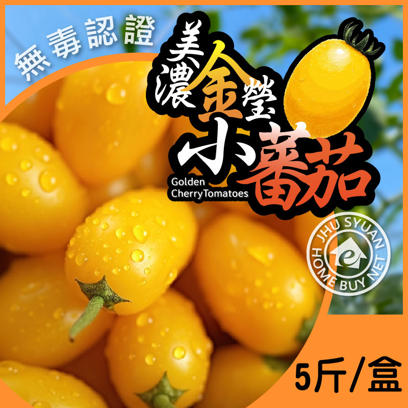 【家購網嚴選】冠軍金瑩小番茄X2盒(5斤/盒)