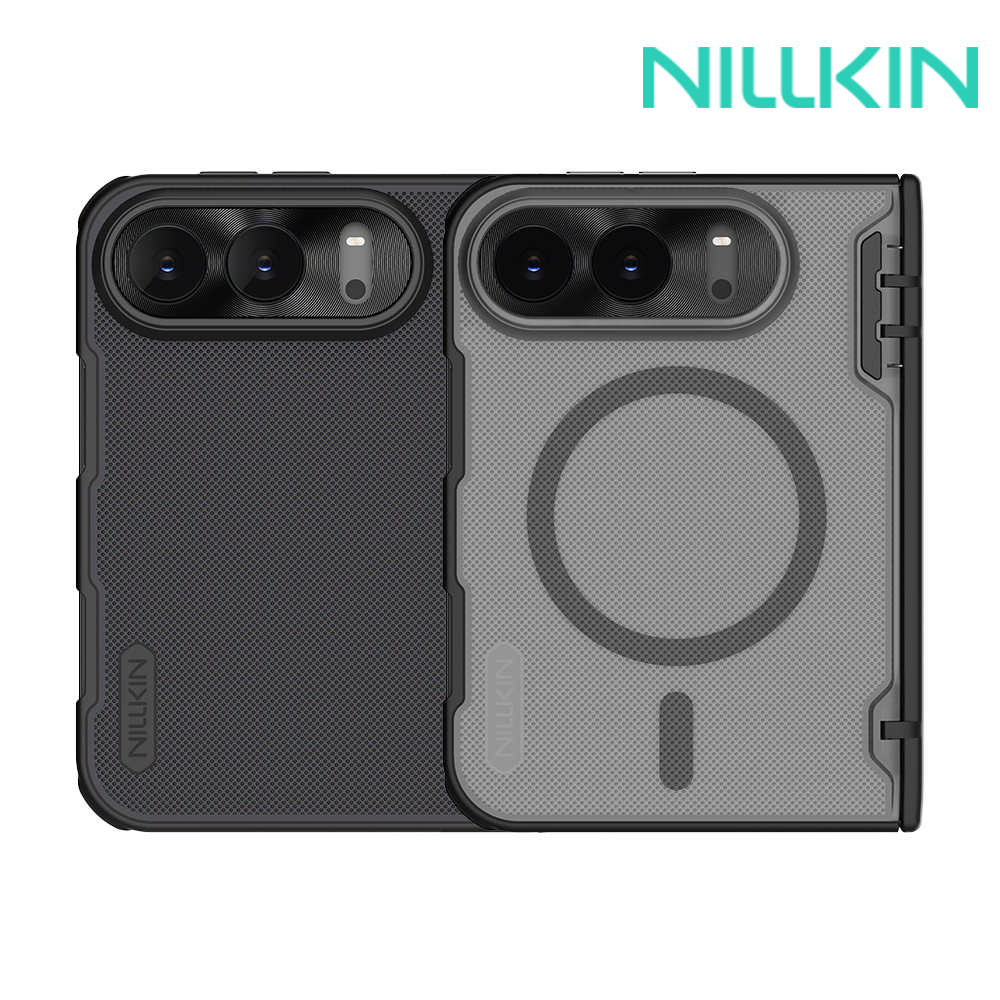 NILLKIN Apple 蘋果 iPhone Duo 磨砂護盾 Fold 磁吸保護殼(透黑)