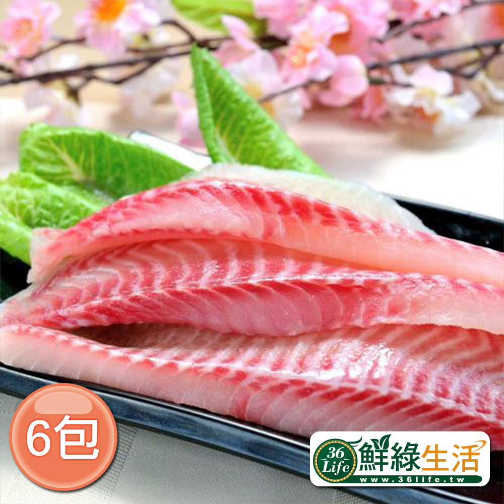 鮮綠生活 極鮮鯛魚片 400g 10 包 5片 共6包 Gp1601 008 神腦國際