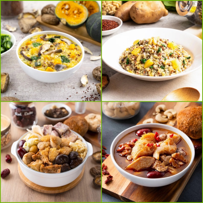 【DOZO嚴選】蘭揚食品-暖芯金養粥飯組 (內附8包)(五辛素/蛋奶素) x1組