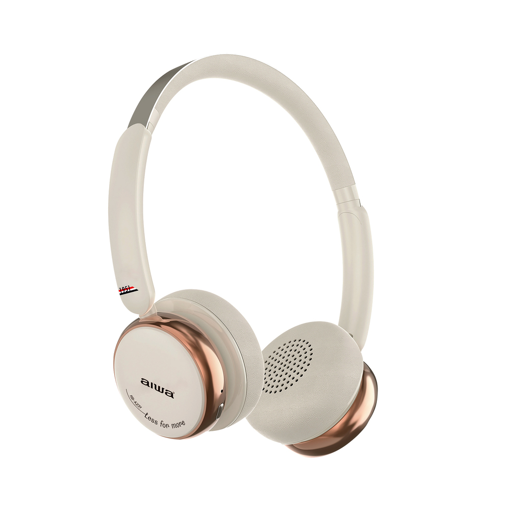 Aiwa 耳罩式藍牙耳機NB-A23Y象牙白