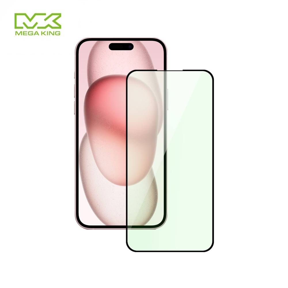 MEGA KING 萊因認證抗藍光滿版玻璃貼 iPhone15 6.1吋