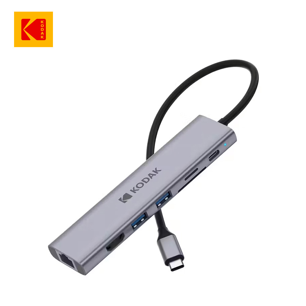 【Kodak 柯達】USB-C T347 七合1 PD快充多功能集線器