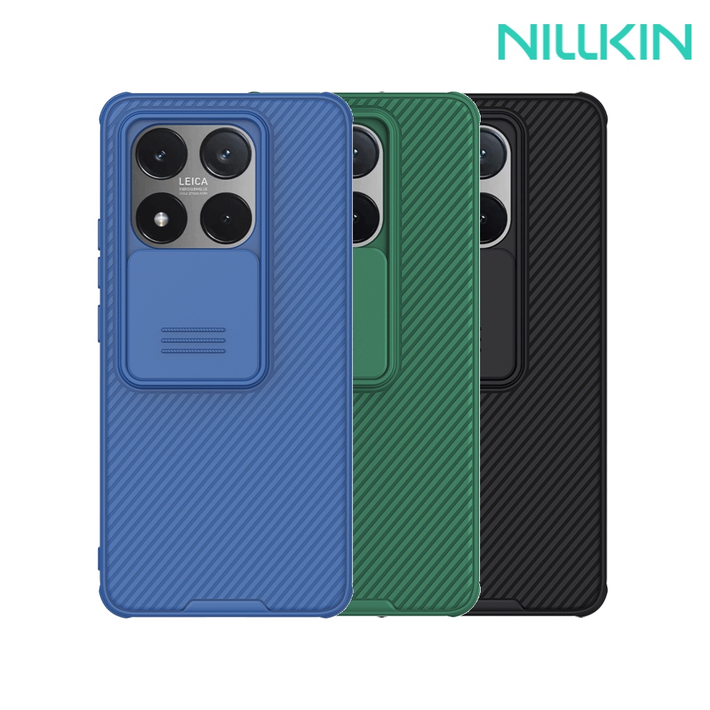 NILLKIN Xiaomi 小米 14T 5G 黑鏡 Pro 保護殼(深綠)