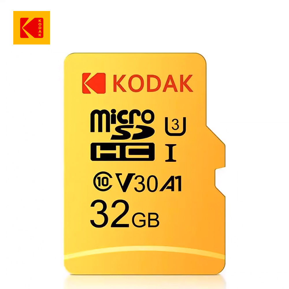 【Kodak 柯達】Micro(UHS-I U3/V30/A1)記憶卡-32GB(黃色)
