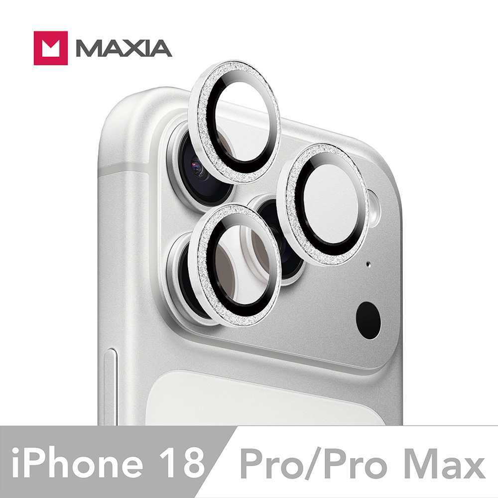 【MAXIA】iPhone 18 Pro&Pro Max GIA 認證藍寶石不鏽鋼保護鏡頭貼-閃鑽