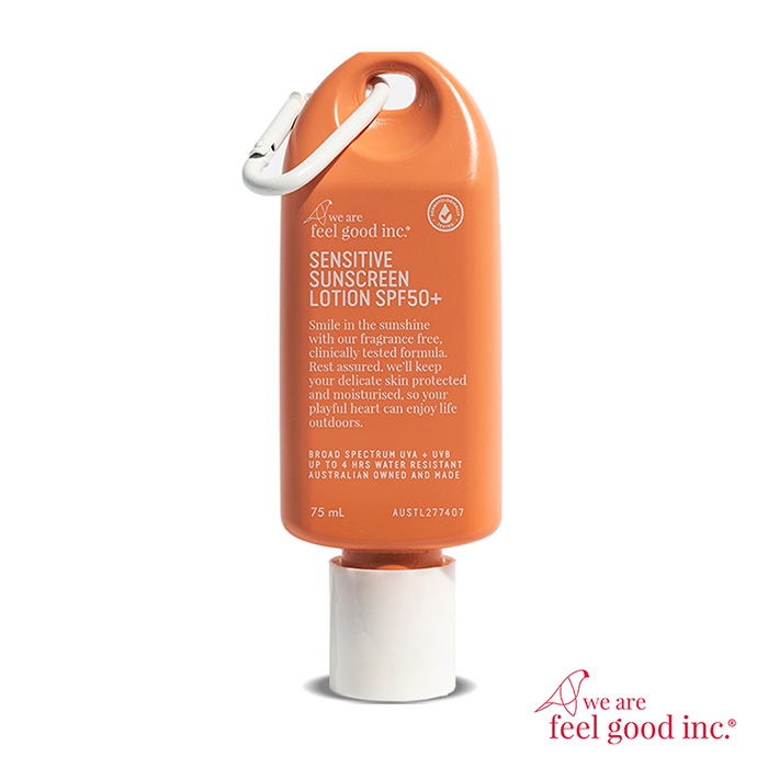 【we are feel good 好感覺】敏感肌專用耐水防曬乳SPF50+ 75ml/瓶 X1瓶