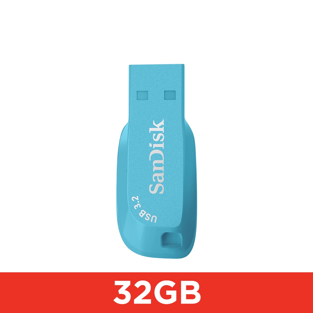 【SanDisk】CZ410 32GB Ultra Shift USB3.2 高速隨身碟-天空藍