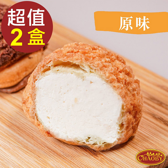 超比食品 甜點夢工廠-原味菠蘿泡芙6入X2盒