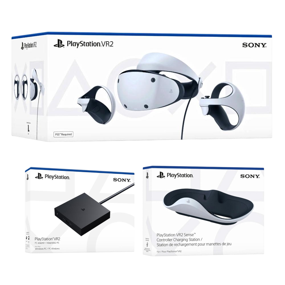 SONY PlayStation VR2+Sense控制器充電座+PC 轉換器