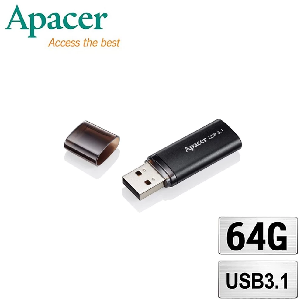 Apacer 宇瞻 AH25B 64GB 時尚金屬碟 USB3.1 隨身碟