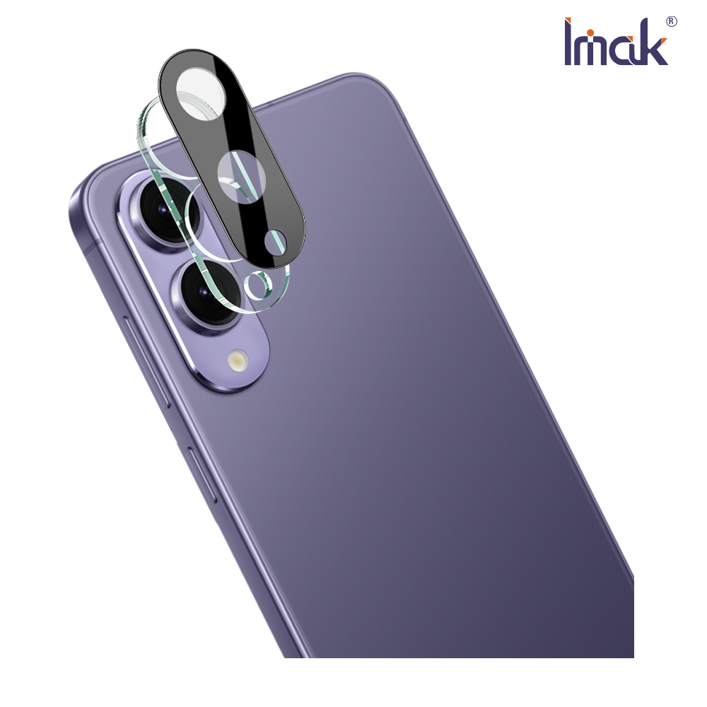 Imak 艾美克 SAMSUNG 三星 Galaxy S25 Edge 鏡頭玻璃貼(一體式)(曜黑版)