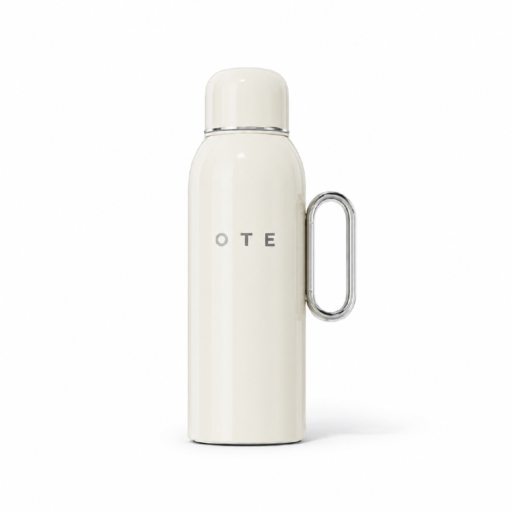 OTE歐堤 LQ Raincolor V2 600ML 316不銹鋼迷你保溫壺 保溫瓶-奶白
