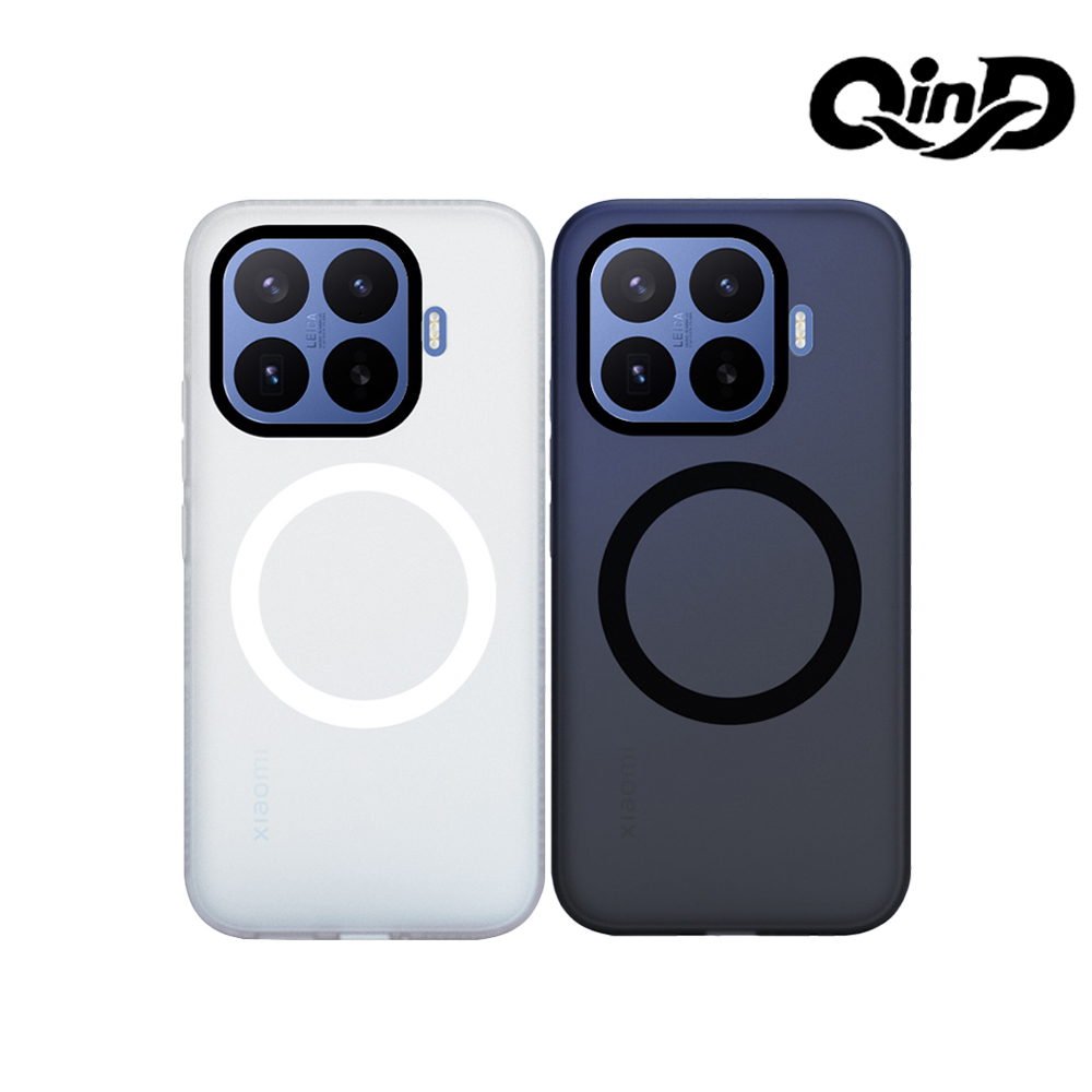 QinD Xiaomi 小米 17T 5G 隱砂磁吸保護殼(輕砂黑)