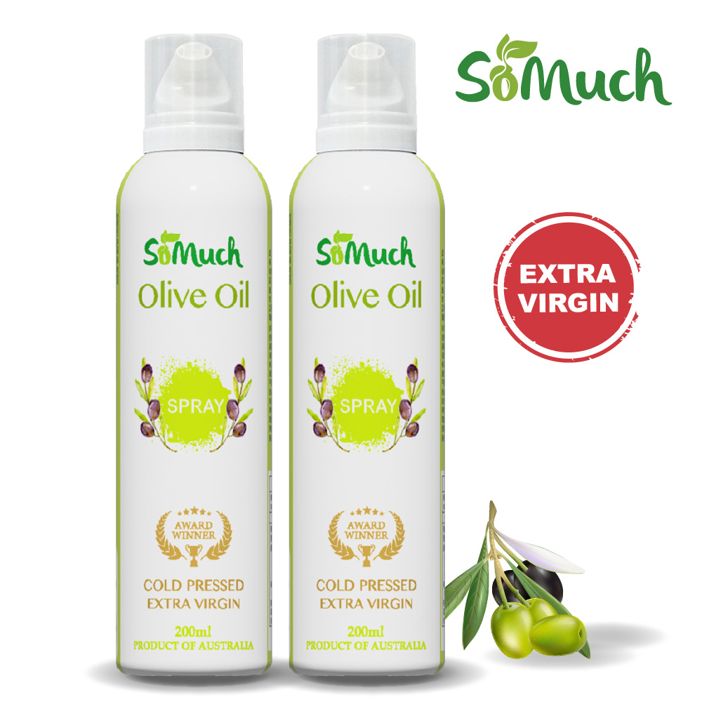 【壽滿趣-Somuch】頂級冷壓初榨橄欖油噴霧/噴油瓶(200mlx2)