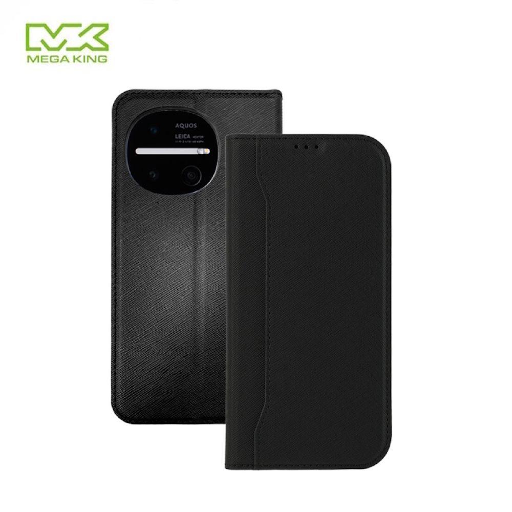MEGA KING SHARP AQUOS R11 立架側掀皮套