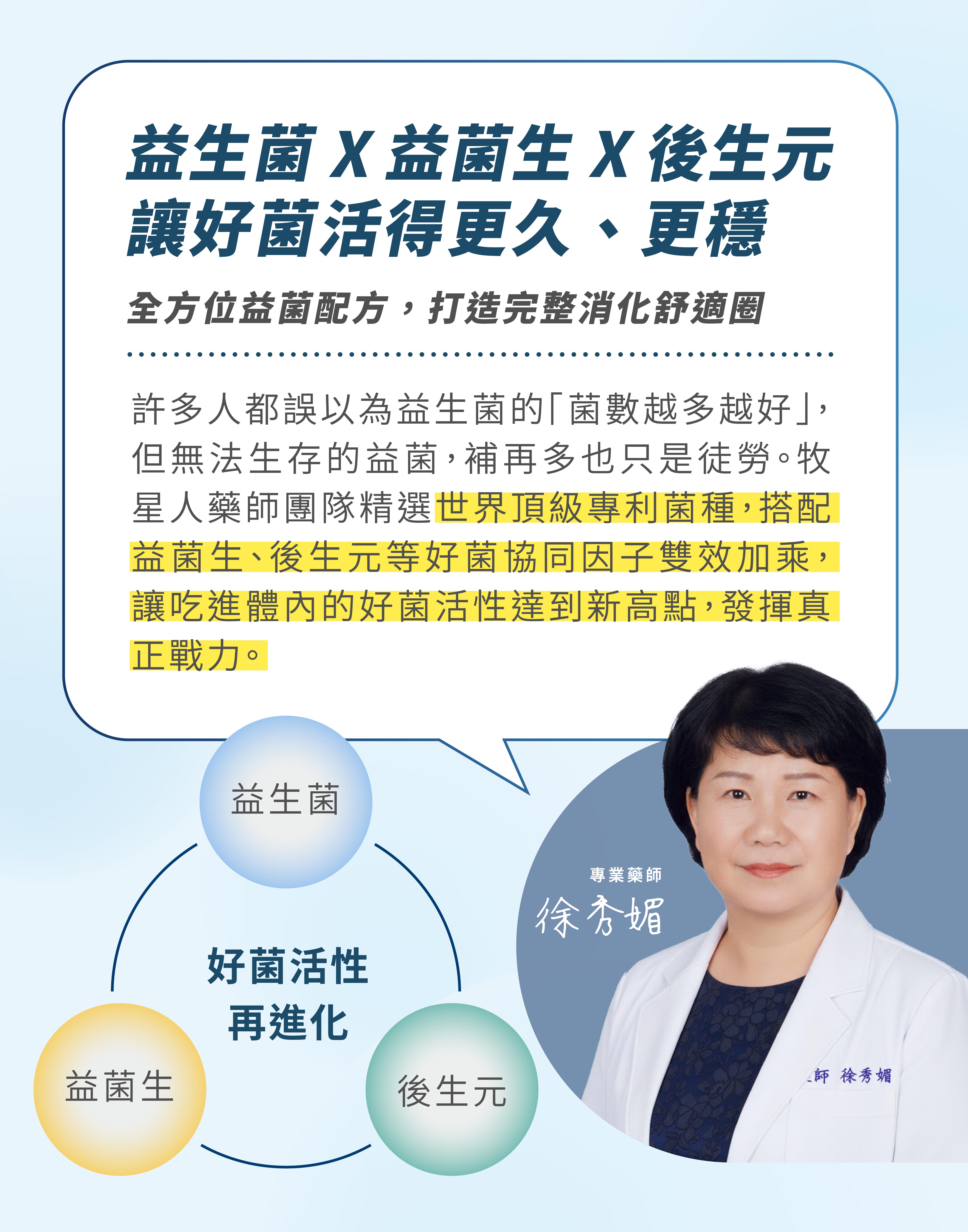 專業藥師推薦牧星人益生菌使排便順暢