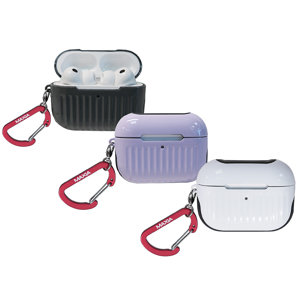 MAXIA AirPods Pro 3迷你行李箱保護殼 極簡白