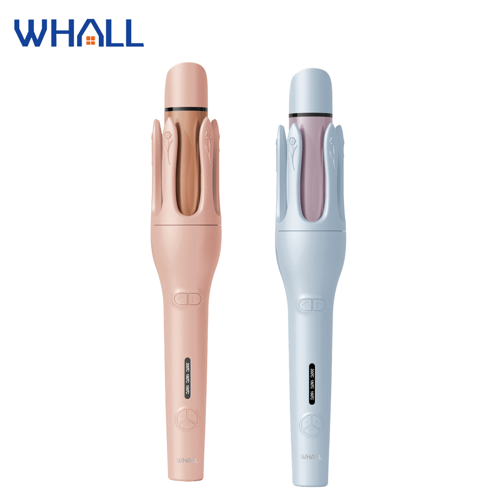 WHALL 自動兩用捲髮棒-粉蝶藍WS-201B