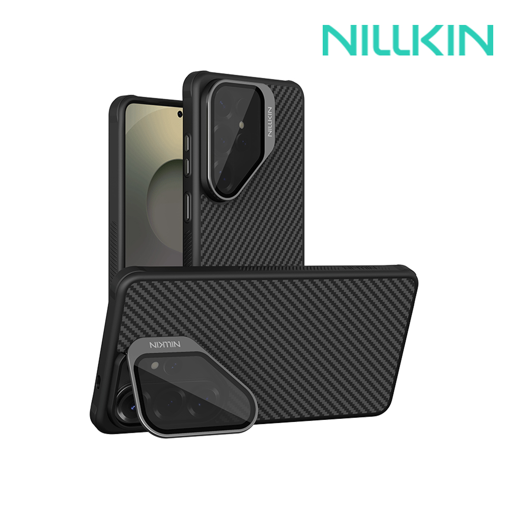 NILLKIN SAMSUNG 三星 Galaxy S26 Ultra 5G 纖極碳纖維紋磁吸殼(透黑鏡蓋版)