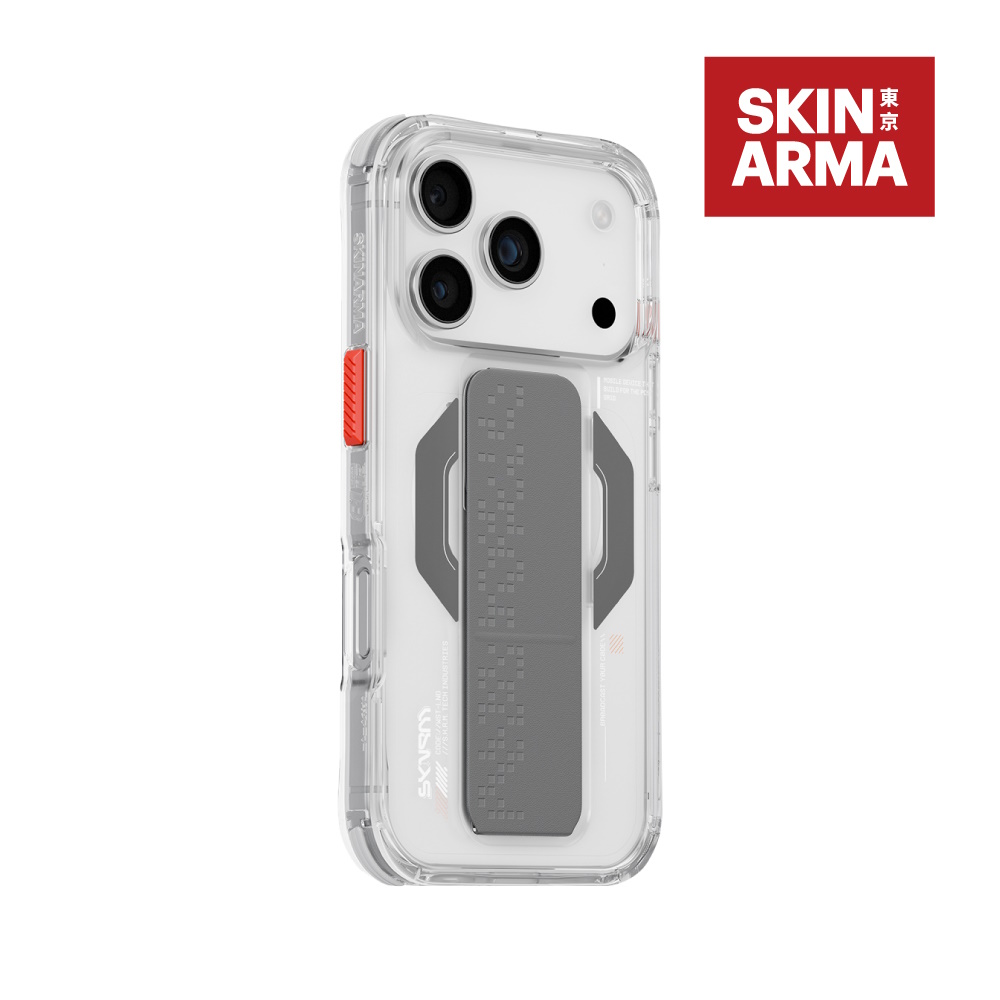 SKINARMA Haxa iPhone 17 Pro 6.3 磁吸支架簡約款 透明