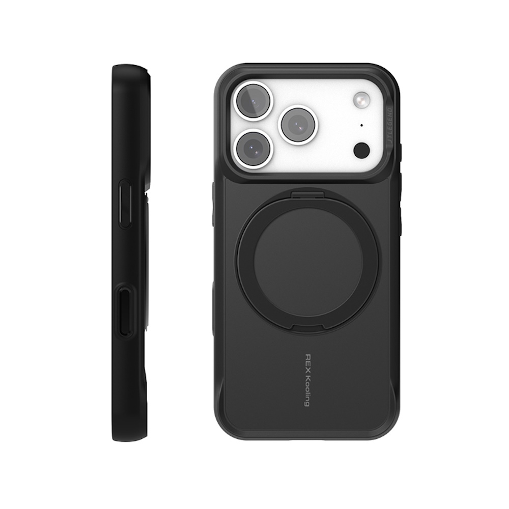 JTLEGEND iPhone 17 Pro Rex Mag Stand 終極防摔磁吸支架殼 曜黑