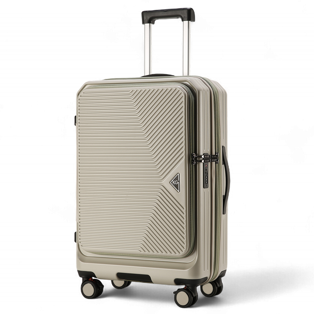 【KeepGoing】光耀之心 雙開式 29吋 多功能防爆防刮行李箱-波斯米