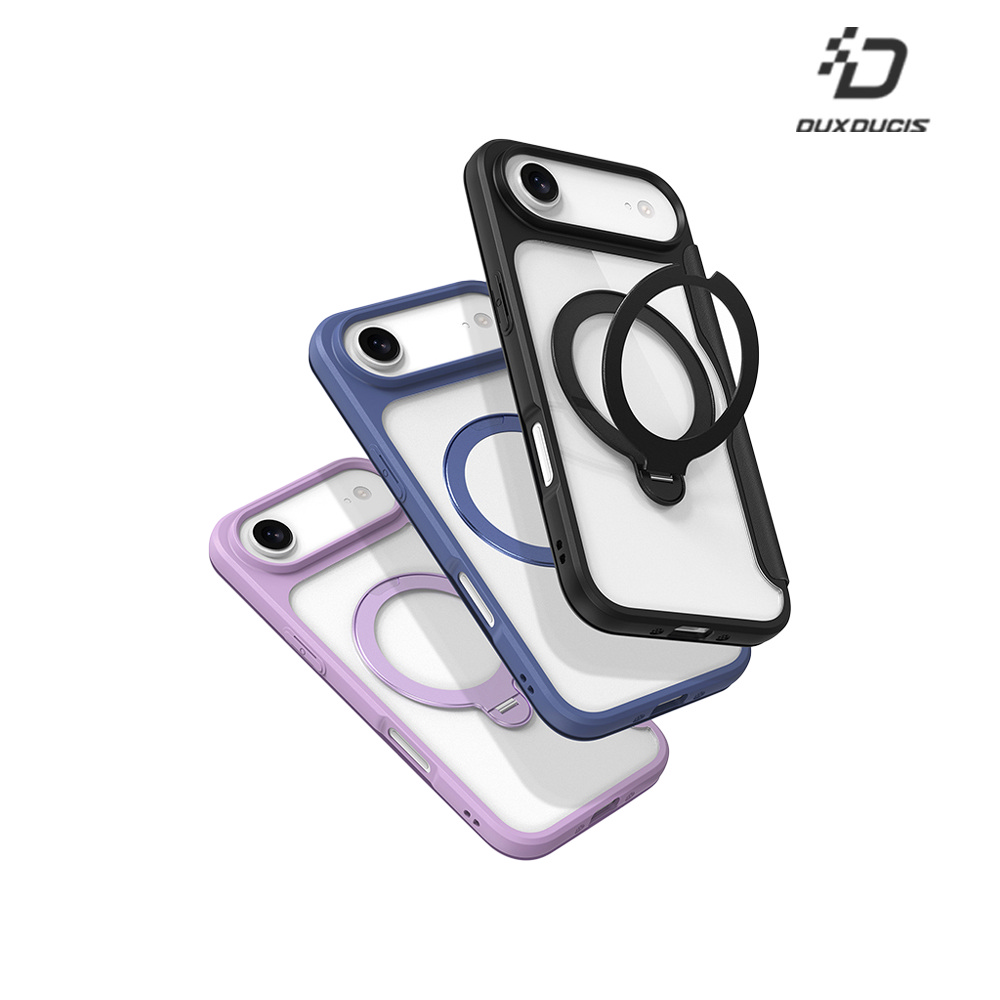 DUX DUCIS Apple 蘋果 iPhone Air SKIN X Pro 磁吸支架皮套(藍色)