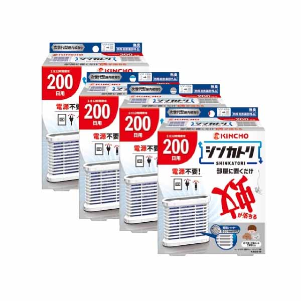 日本金鳥新蚊取屋內滅蚊器200套裝x4入