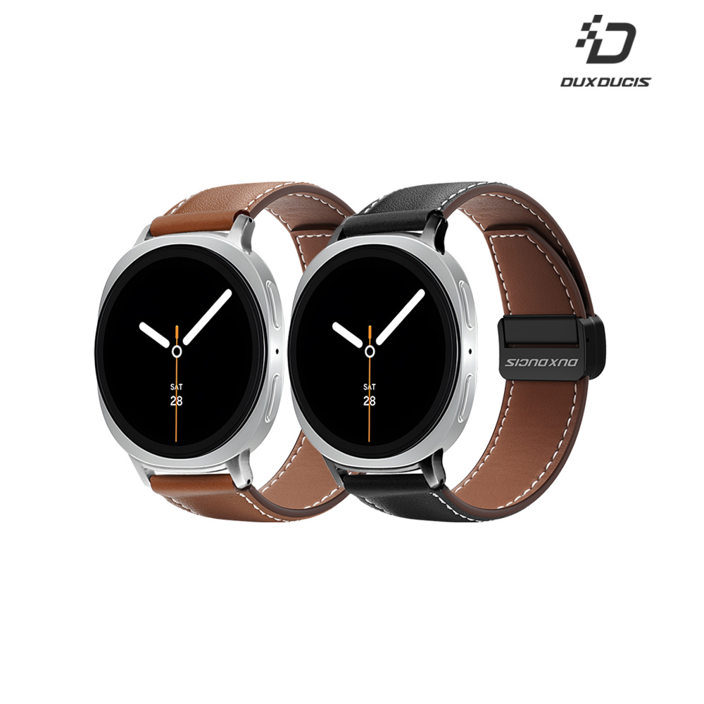 DUX DUCIS SAMSUNG 三星 Galaxy Watch 8 YA 真皮錶帶 (棕色)