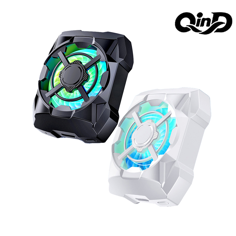 QinD AL16 磁吸式手機散熱器(充電款)(黑色)
