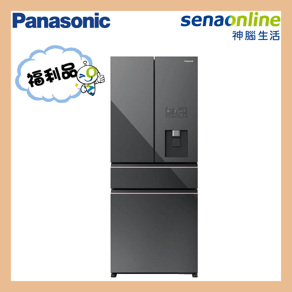 【福利品】Panasonic NR-D541PG-H1 540L 四門玻璃冰箱 極緻灰