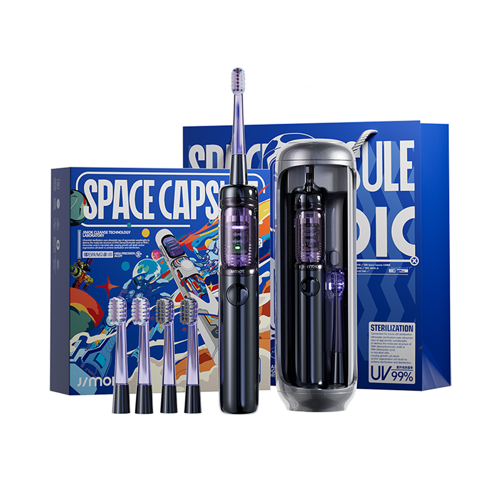 【JIMOK】J6 PRO星際太空艙電動牙刷禮盒-深海藍