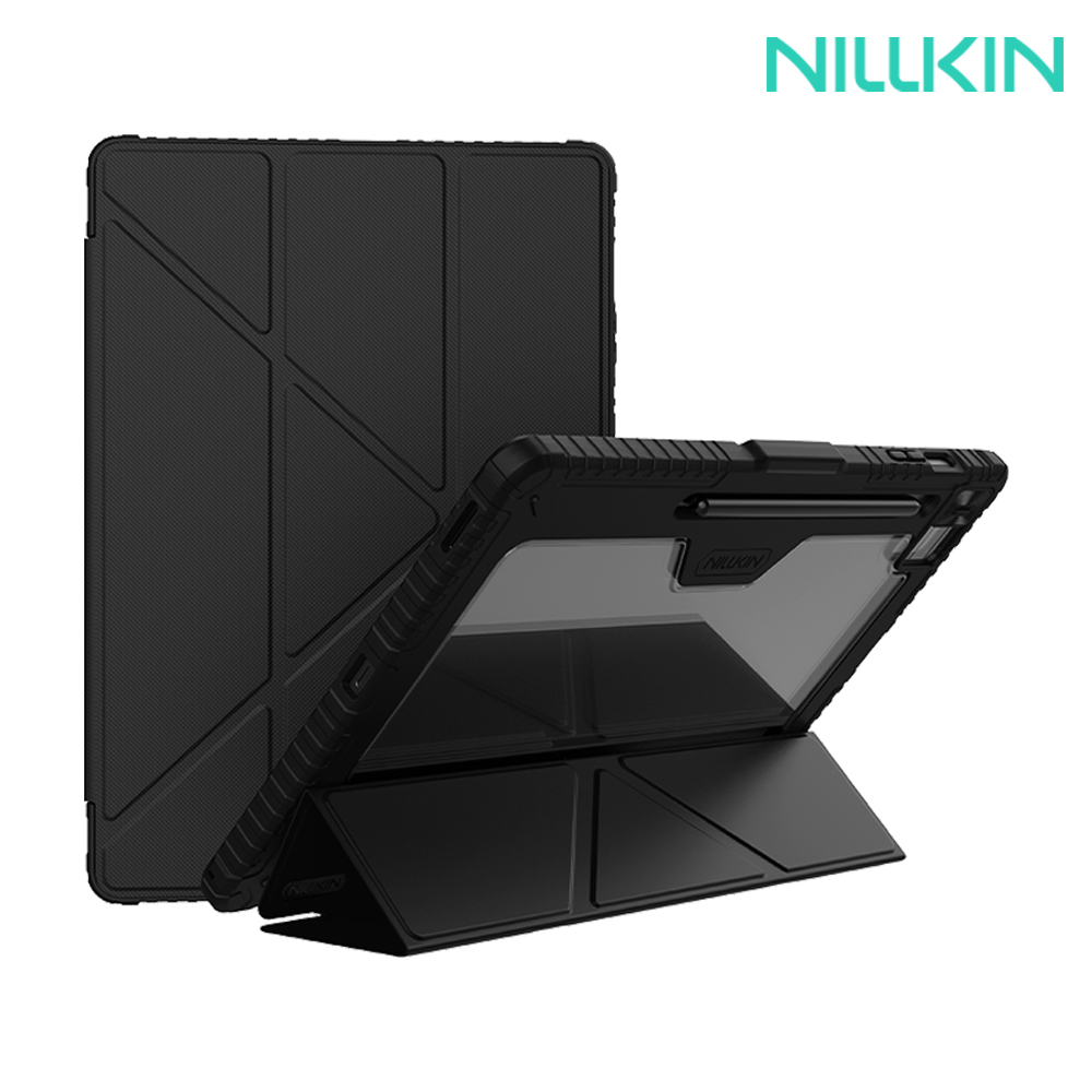 NILLKIN SAMSUNG 三星 Galaxy Tab S10 FE 悍甲 Pro 皮套(多角度摺疊款)(黑色)