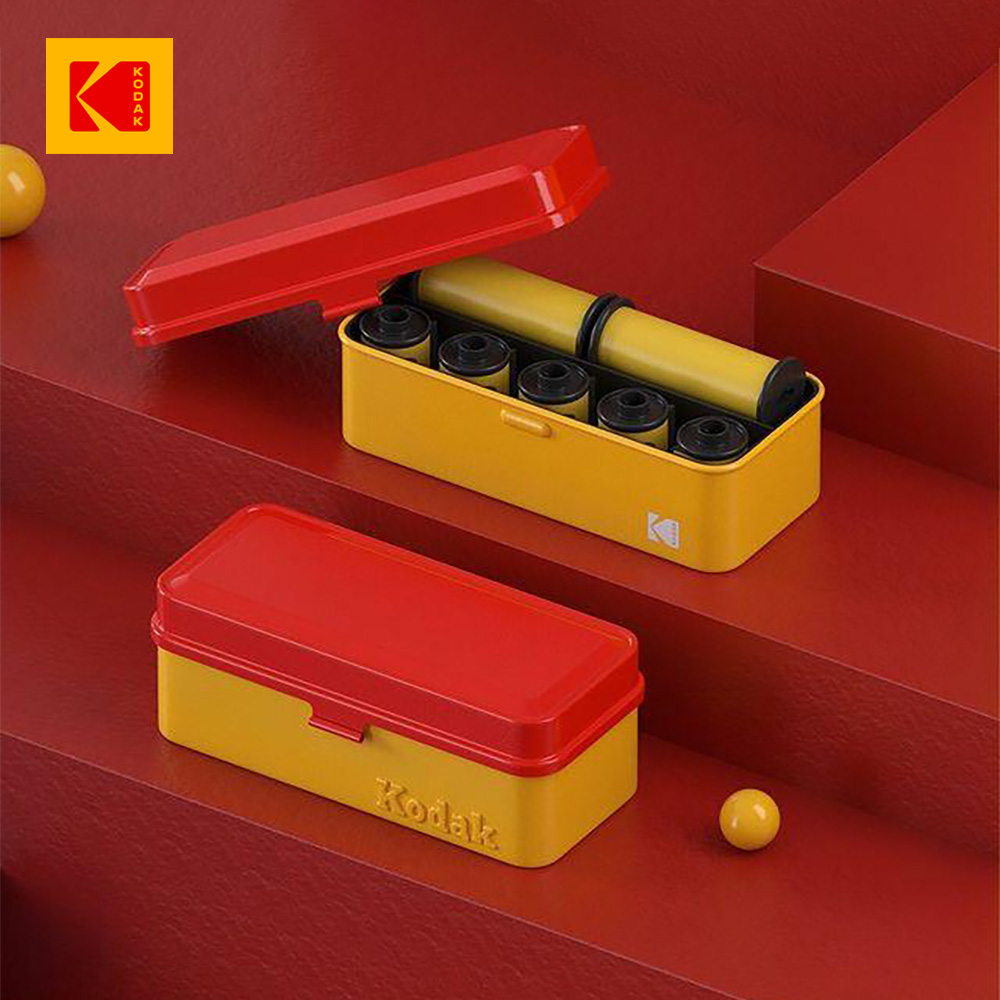 【Kodak 柯達】Film Case 經典收納盒-紅色