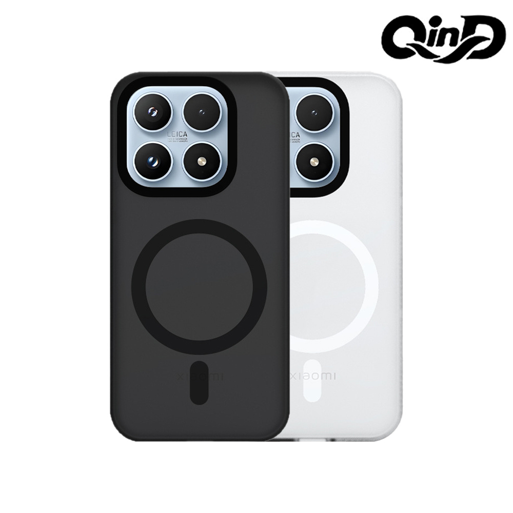 QinD Xiaomi 小米 17 5G 隱砂磁吸保護殼(輕砂白)