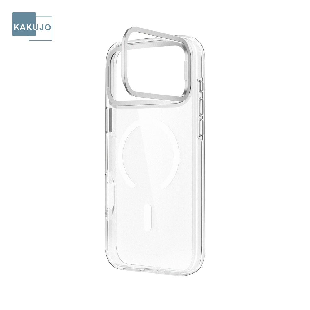 KAKUJO iPhone 18 Pro Max ECQ-S 超抗黃隱形支架防摔殼 透明
