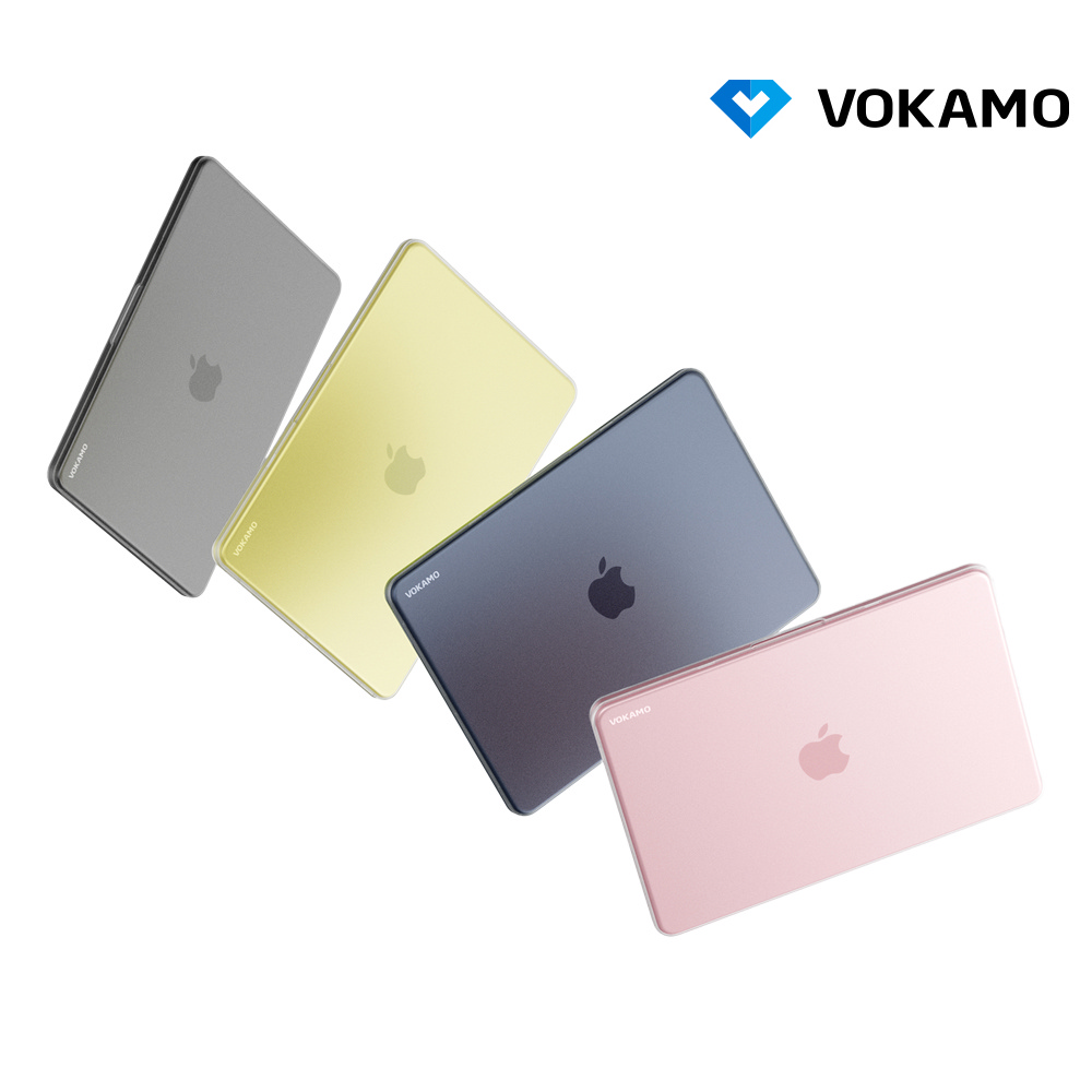 VOKAMO Apple MacBook Neo (A18 Pro) 防刮支架保護殼(透黃)(霧面)