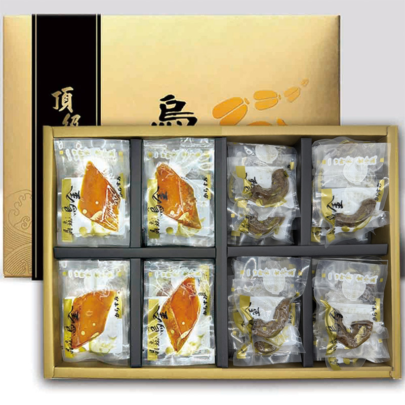晶鱻烏金 一口烏魚子+炭烤烏魚腱 金賞禮盒+提袋