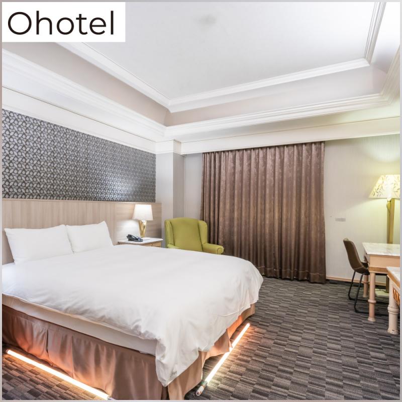 台中【Ohotel麗加園邸酒店】平日尊爵雙人房一泊一食住宿券MO26