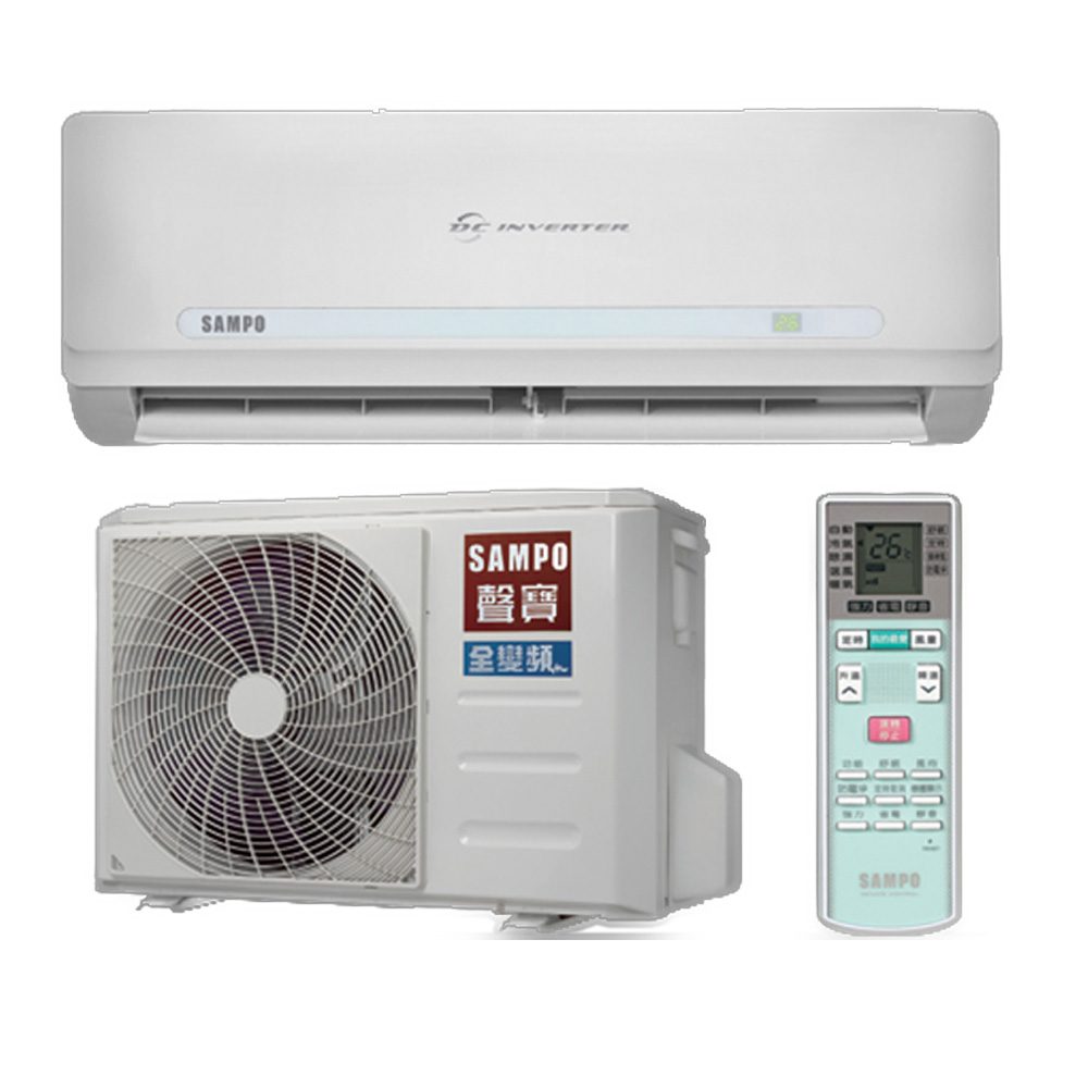 ★含標準安裝★【SAMPO聲寶】變頻分離式冷氣AU-QC110D/AM-QC110D《18坪》