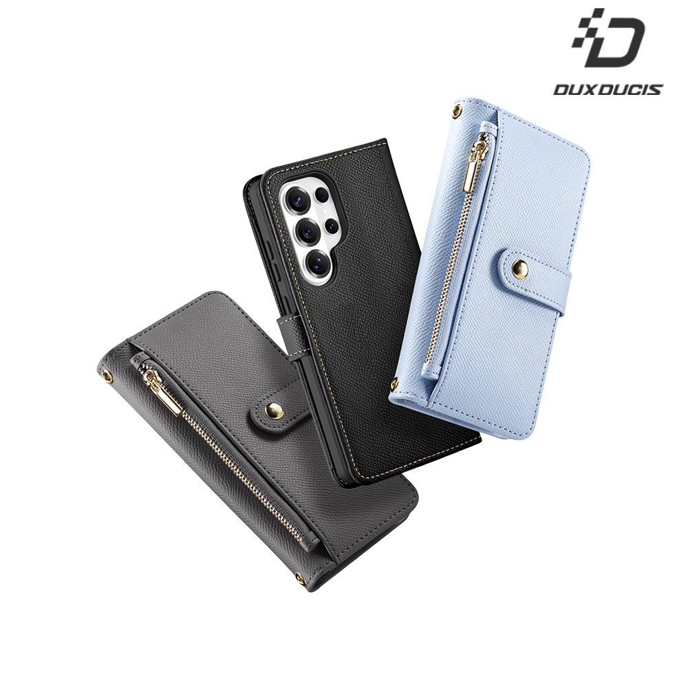 DUX DUCIS SAMSUNG 三星 Galaxy S26 Ultra LAWA 二合一錢包保護套(淺藍)