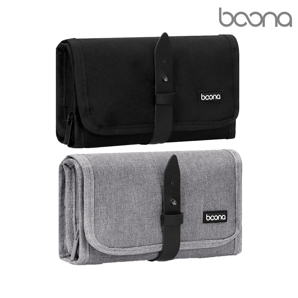 baona BN-A003 商務三折數位收納包(黑色)