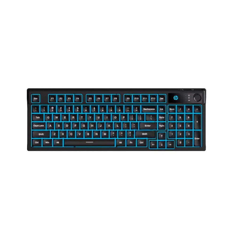 【HP 惠普】K500F-有線球型鍵盤 (美式鍵盤無倉頡注音）