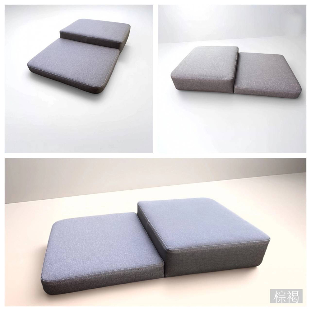 DOLEE 超細纖維貓抓皮一體式折疊靜座墊(附提把) 台灣製【棕褐】