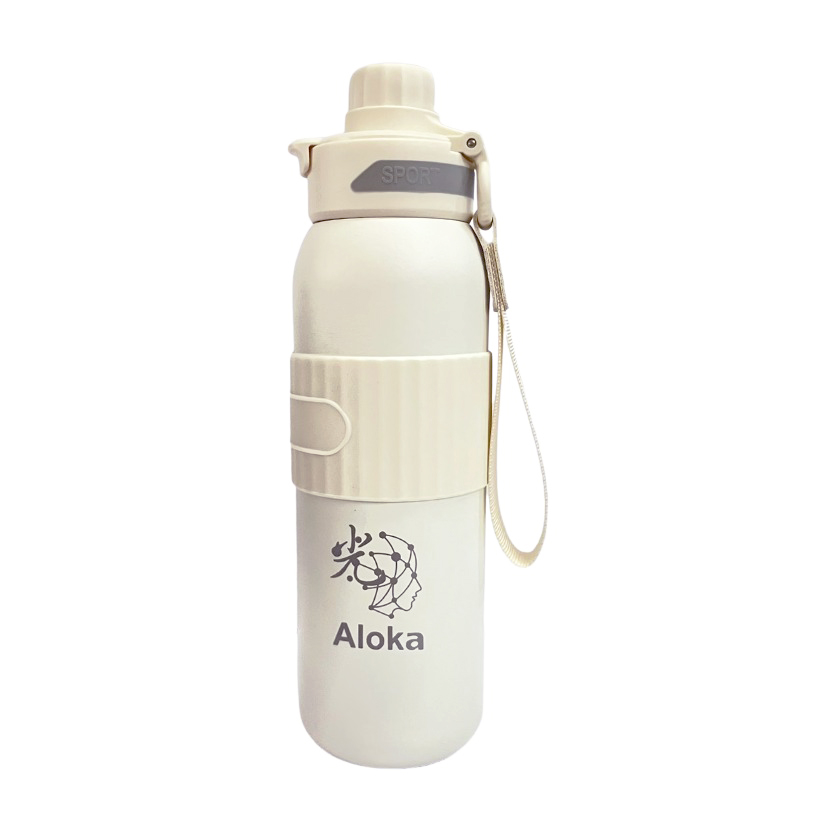 【Aloka】鈦動杯 運動保溫杯 600ml (白)