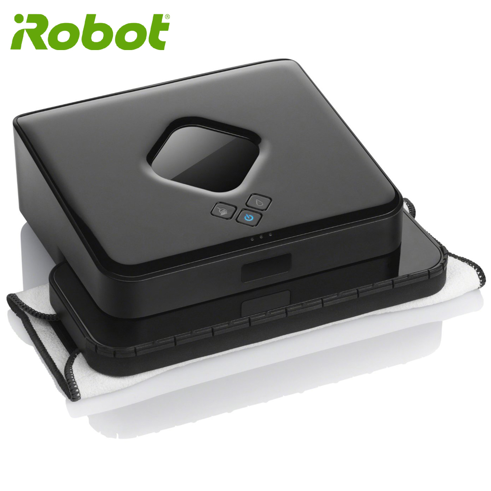 【買就送原廠抹布】美國iRobot Braava 380t 無噪音乾濕兩用機器人擦地機 保固15個月
